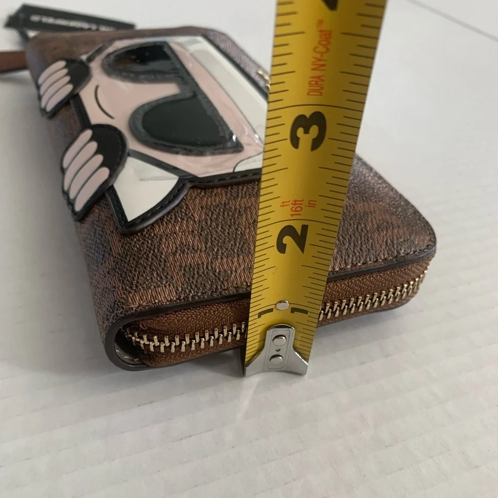 Karl Lagerfeld Paris Maybelle SLG Zip Brown Wallet - Picture 17 of 17